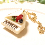 ピアノチョコ(ホワイト)【バッグチャーム】