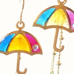 傘ピアス☂UMBRELLA Earrings *Rainbow*