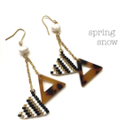  △triangle   earrings △（べっ甲）