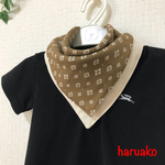 数量限定☆オシャレboyのよだれかけ。茶系
