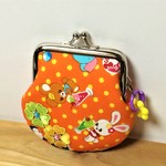 レトロポップ☆レトロアニマル*7.5cmがま口ポーチB
