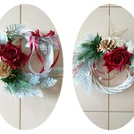 2wayクリスマス&迎春リースΦ25センチ
