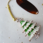 ★帯飾り　クリスマスツリー（緑）★