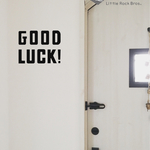 ウォールステッカー    GOOD LUCK!