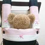 ☆エルゴアダプト☆エルゴ360☆Wガーゼ☆よだれカバー&首回りカバー☆ピンクストライプ☆