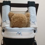 ☆エルゴアダプト☆エルゴ360☆よだれカバー&首回りカバー☆ブルーストライプ☆