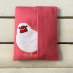 ちらっと白文鳥のポケットティッシュケース