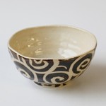 お茶碗 or 小鉢　ぐるぐる渦巻き（茶）