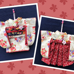 ※ushiwakamamaさまオーダー品※メルちゃんの着物と袴のセット