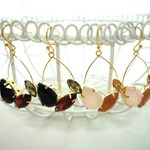再販♡雫のビジューｓドロップピアス＆ノンピアス