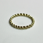 Twisted ring / K10  YG. PG. WG.