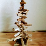 流木クリスマスツリー①