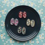 【11/18 初出】モザイクB【刺繍のピアス/イヤリング】