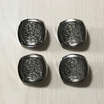 ●19㎜● ANTIQUE SQUARE DARK SILVER BUTTON CABOCHONS PARTS