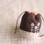 コロンと巾着 ＰＬbr  ⋆しかくいお花⋆