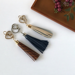 【sale】本革のキーリング①  (タッセル)