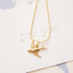 193*"for you"　gold　bird　ネックレス　