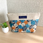 【ご予約品】ハリネズミとひつじ柄のポーチ