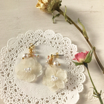 紫陽花〜white〜 ピアス