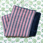 ハンカチ 20×20 ストライプ ダブルガーゼタオル 1712