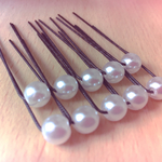 パール ヘアピン 8mm 10本セット