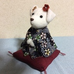 ちりめん細工・干支(戌)飾り