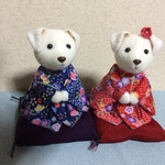 ちりめん細工・干支(戌)飾り