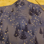 文庫本＊モミの木と雪（ブルー）＊ハンドメイド*ブックカバー