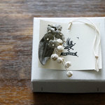 pierce or earring【 布花片耳ピアス or イヤリング forget-me-not ＆  lily of the valley 】