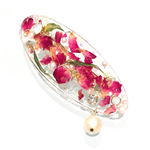 薔薇の花びらクリアバレッタ