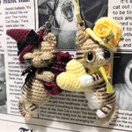 オーダー品☆valor様【送料無料】茶トラ猫の兄弟*あみぐるみストラップ