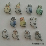 鳥の小さなイヤリング