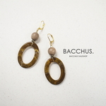 Designピアス/イヤリング:ブラウン PF91 BACCHUS.