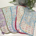 ダブルガーゼのハーフハンカチ