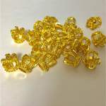 (JA0016 - 20個) 王冠 チャーム 13x15mm - ゴールド