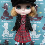 greenstudio＊ブライス＊黒千鳥柄×チェックのセット