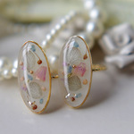 パステルトーンのオーバルリング（9号/11号）