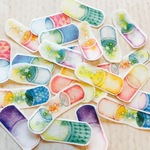 《在庫限り》カプセル✾フレークマスキングシール