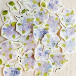《在庫限り》ミニ紫陽花✾フレークマスキングシール