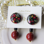 レッド×ブラック　ピアス