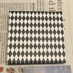 寄書きにも使える！アコーディオン式ミニフォトアルバム  白黒A