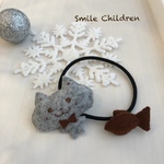 《新作》フェルトねこのヘアゴム