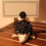 【受注制作】ハリネズミのメモスタンド