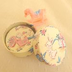 お人形サイズ♡ＢＯＸ♡（うさぎとBaby)丸型