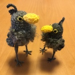 ぴー子さま♡専用ページ: ハシビロコウちゃん ペア・キンカチョウ・うぐいすちゃん・マメルリハ キーホルダーセット