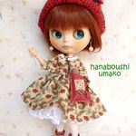 ＊シックなワンピース＊８点セット＊ blythe outfit＊ブライス ＊ ブライス ＊ワンピース・ブーツ・帽子＊