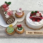 ＊Palmミニチュア＊クリスマスケーキセット＊サンタ＊