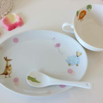 再販2 限定＊アニマルポップな食器セット 名前入り  ピンク♡