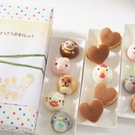 【贈り物に！】プチハートどら焼きと選べるお菓子どうぶつ園まんじゅう箱詰め15個入