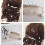 【再販19】♡ゆらゆらゆれるパールボールのヘアコーム♡